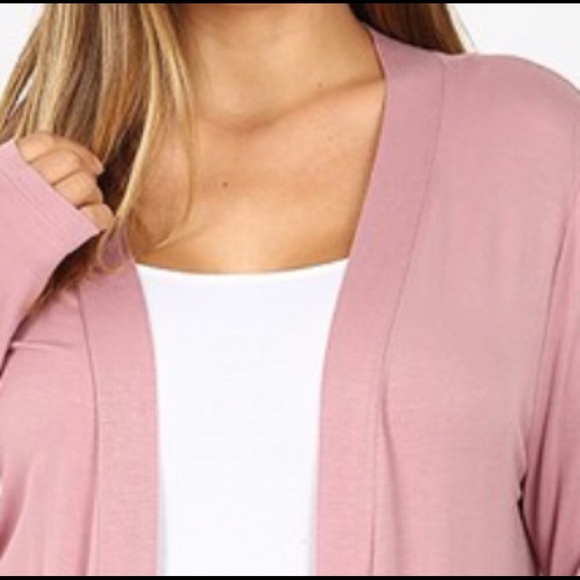 💼🌸Plus Size🌸🐝Light Rose Cardigan ‼️ - Picture 2 of 6